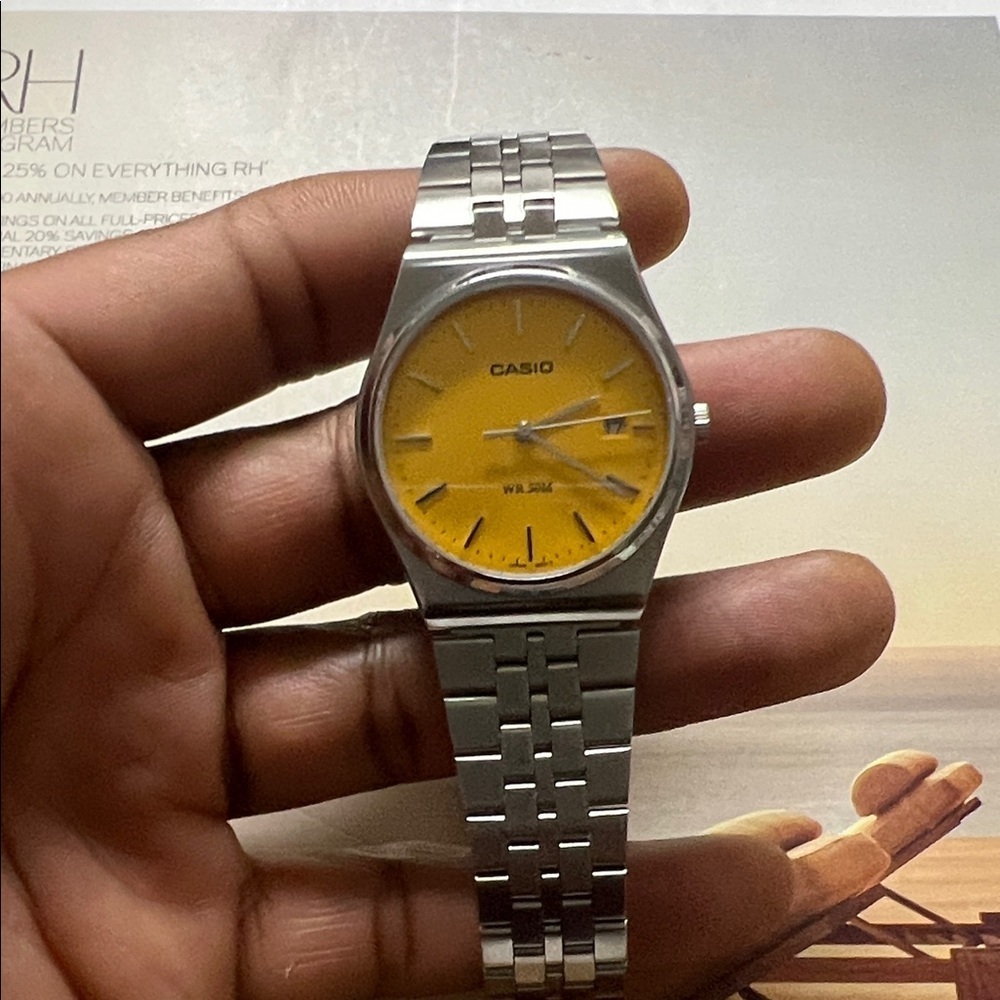 Casio MTP B145 Watch with Yellow Dial - Picture 15 of 15